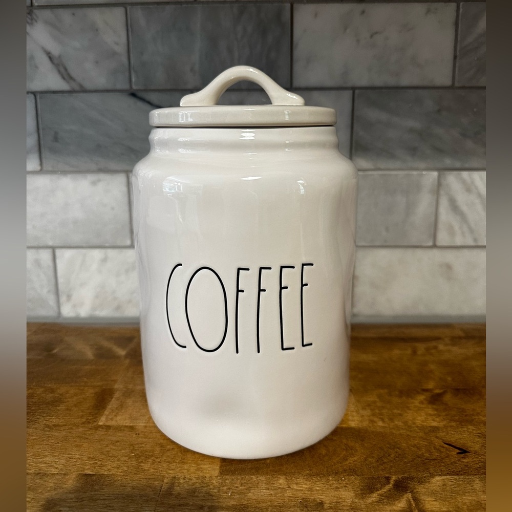 Rae Dunn Ceramic Coffee Canister (Used)